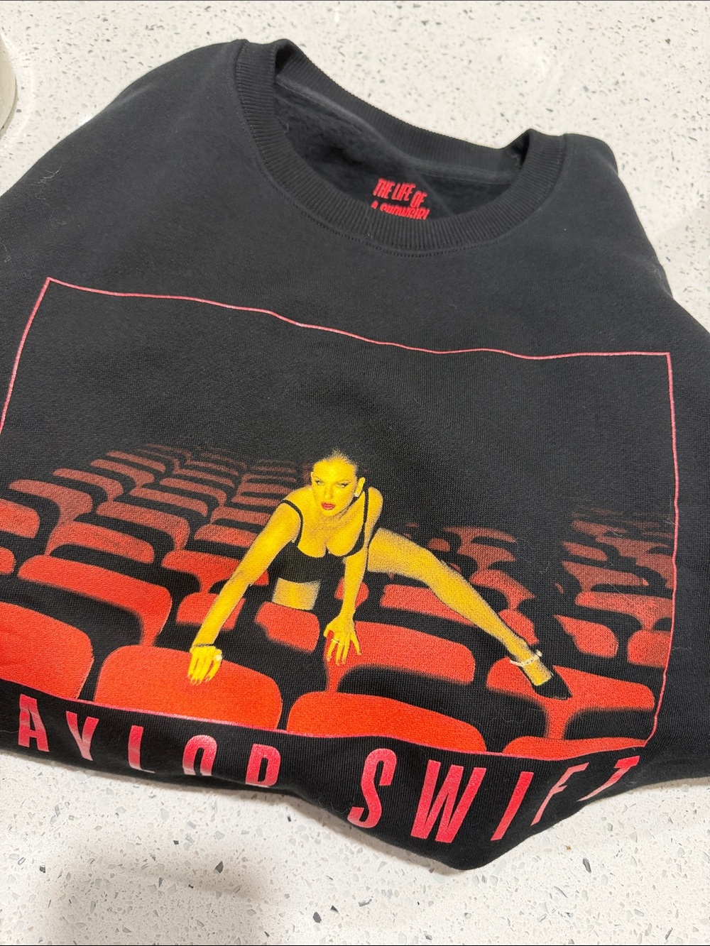 Taylor Swift Black Graphic Crewneck Sweatshirt - Picture 2 of 3